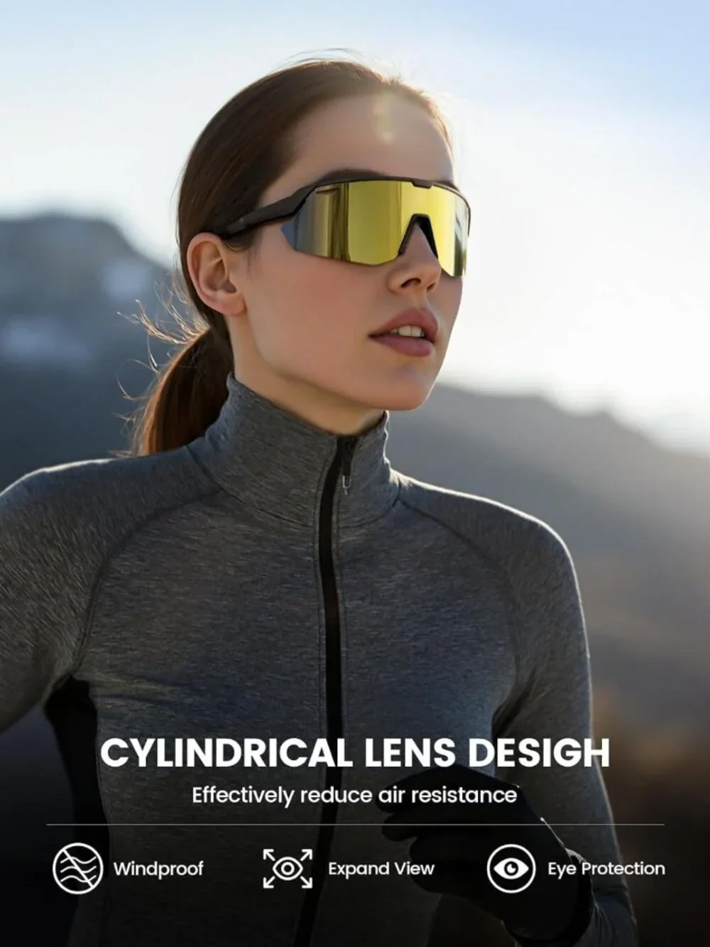 Polarized Sports Sunglasses for Men & Women - UV400 Protection for Outdoor
